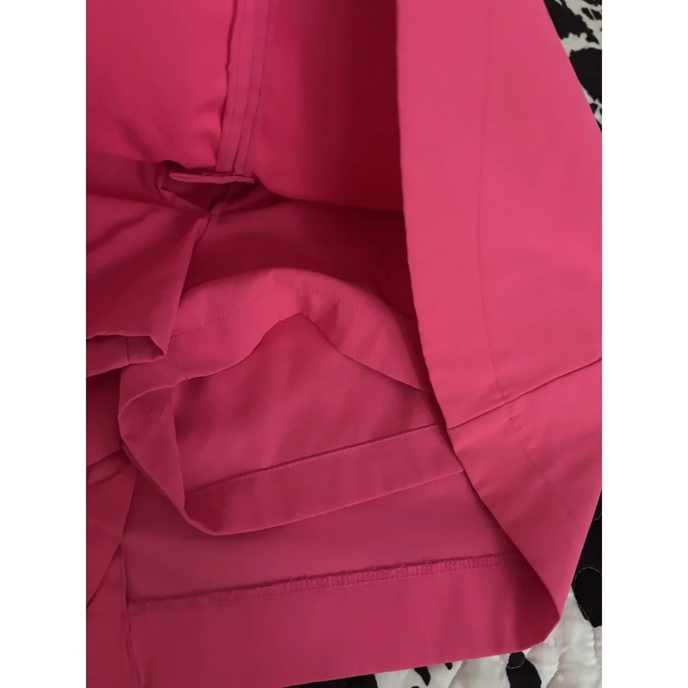Nike 14 Golf Tour‎  Performance Womens zip Skort Pockets Logo Hot Pink Sporty
